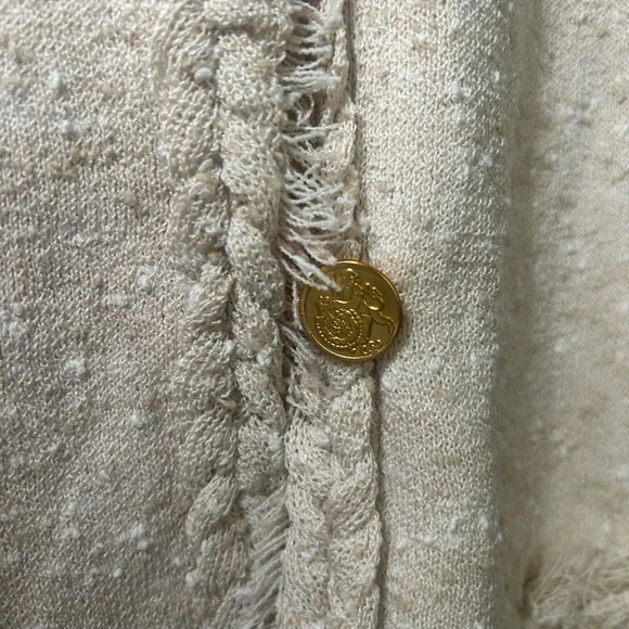 New With Tags J. Crew Women's Textured Cream Cardigan, XL - Picture 4 of 13